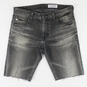 Adriano‎ Goldschmied AG- ED Denim Jeans Cut Off Shorts Men's 32 Black